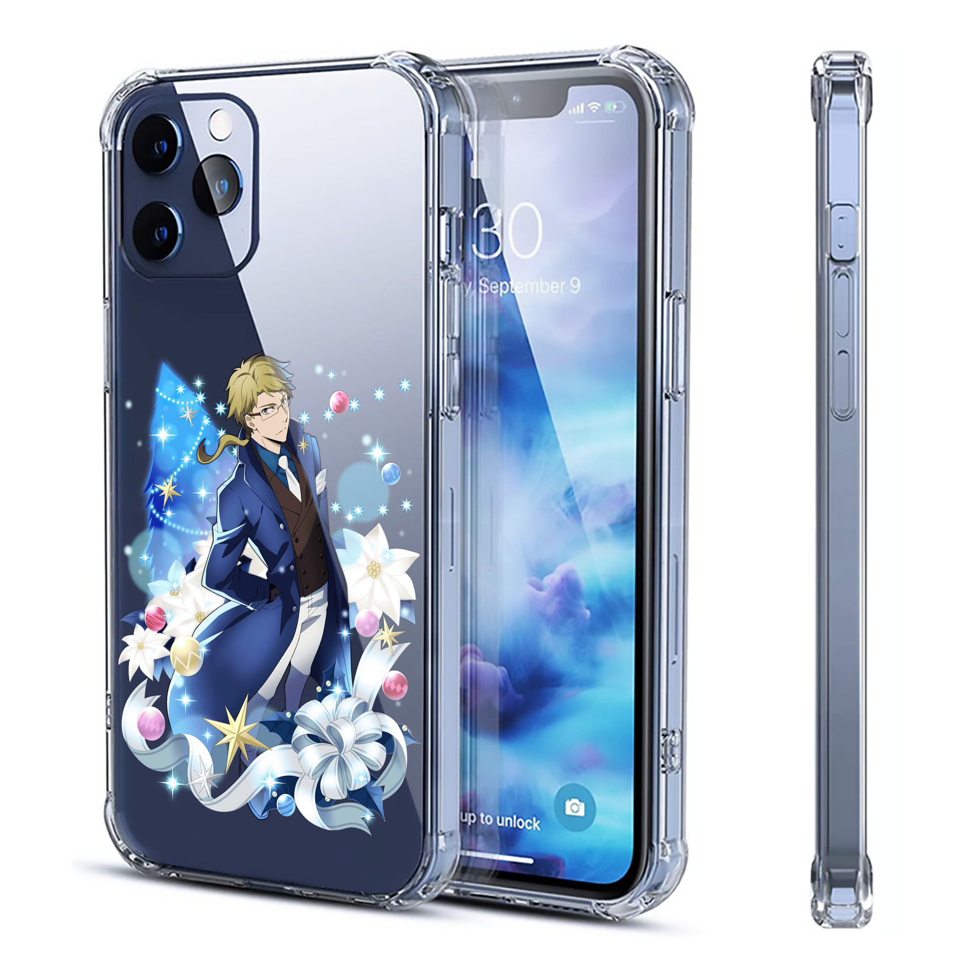 （画像用） 文豪ストレイドッグス Bungo Stray Dogs 【iPhone 12シリーズ対応】透明スマホケース（クリアソフトケース）